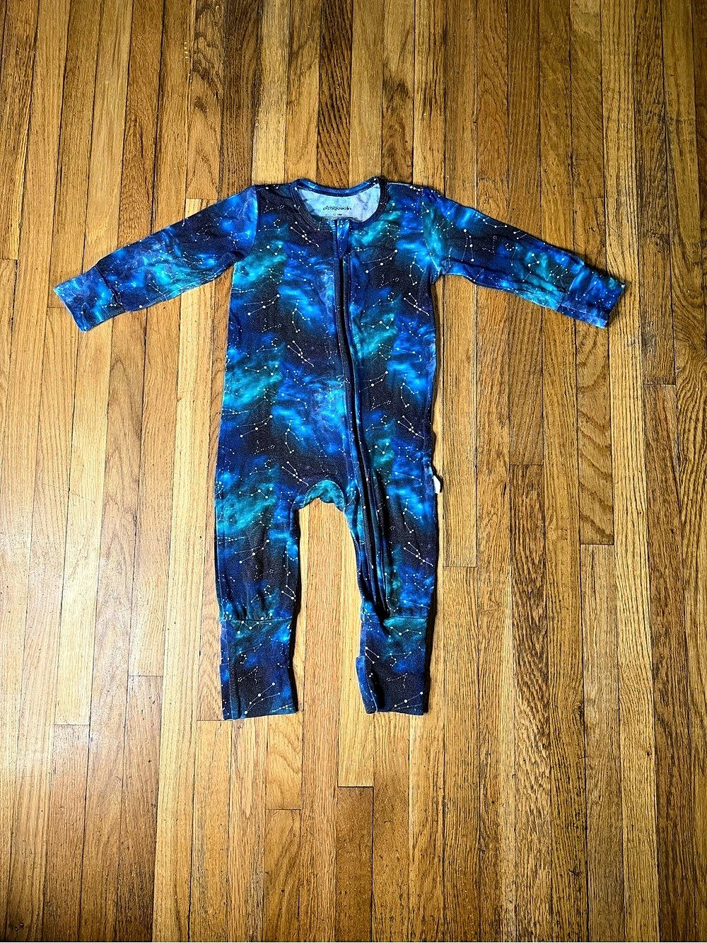 pipsqueaks Galaxy Print Footie Baby 12-18M